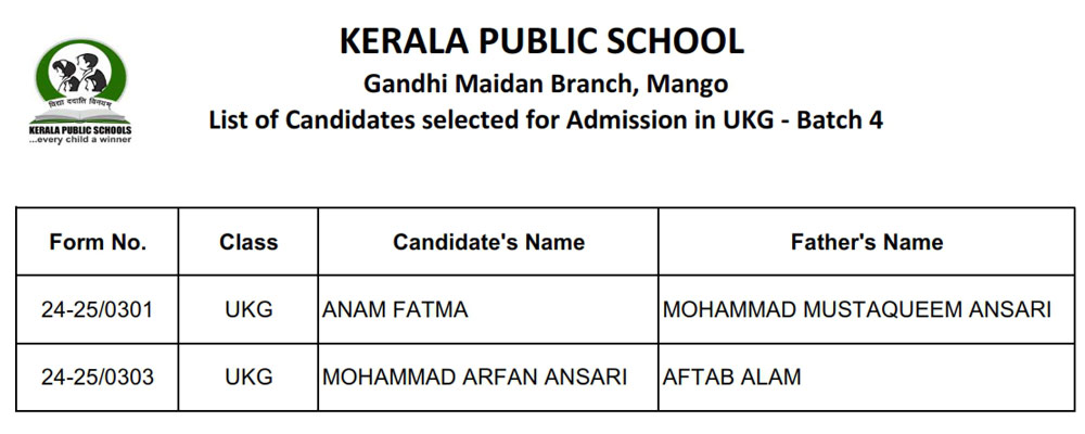 Kerala Public School - Gandhi Maidan Branch, Mango